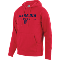 **Fan Wear** Augusta 60/40 Fleece Hoodie - RED