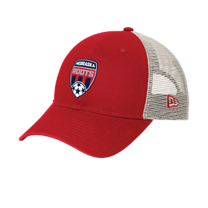 New Era® 9TWENTY® Unstructured Mesh Snapback Cap - RED/STONE Image