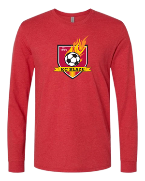 **Fan Wear** Next Level Long Sleeve - RED Image