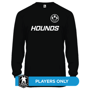 Players Only - Black Long Sleeve Dry Fit Image