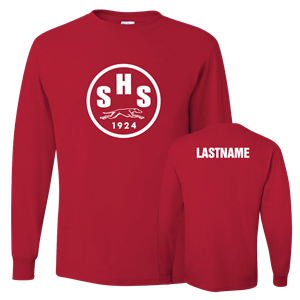JERZEE Long Sleeve 50/50 Shirt - True Red Image