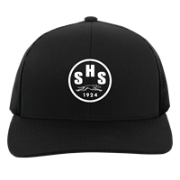Pacific Headwear Mesh Trucker Snapback Hat - Black