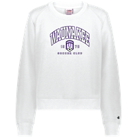 Badger Women's Fleece Crop Crew - White